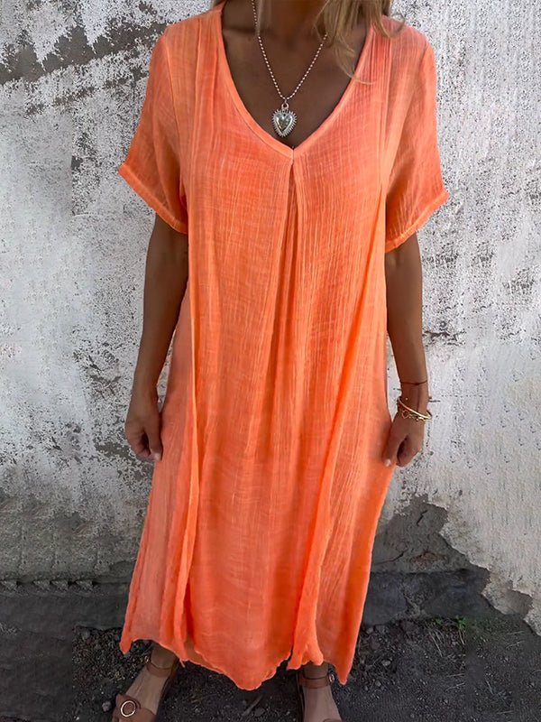 Kathy | Midi-Kleid mit V-Ausschnitt - Image 9