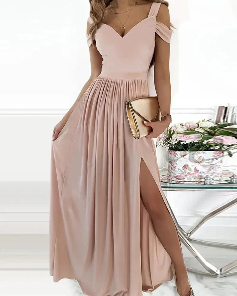 Katja- Langes Elegantes Griechisches Faltenkleid - Image 6