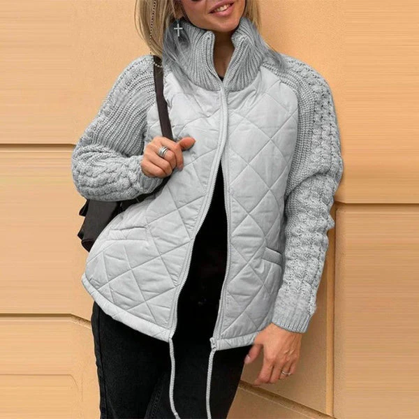 Katrin | Patchwork Jacke mit Stehkragen - Image 2