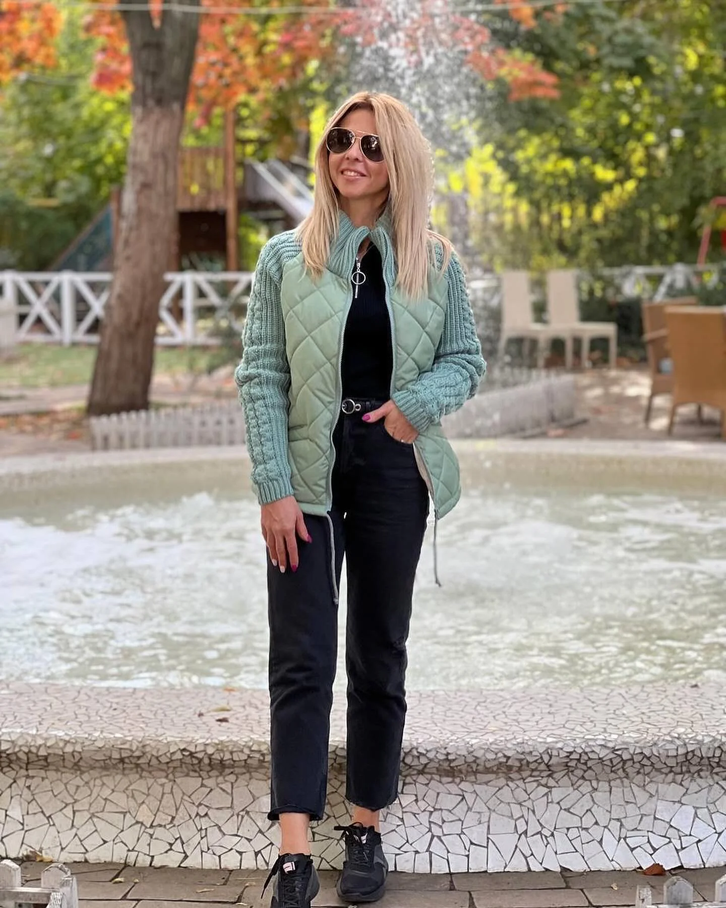 Katrin | Patchwork Jacke mit Stehkragen - Image 3