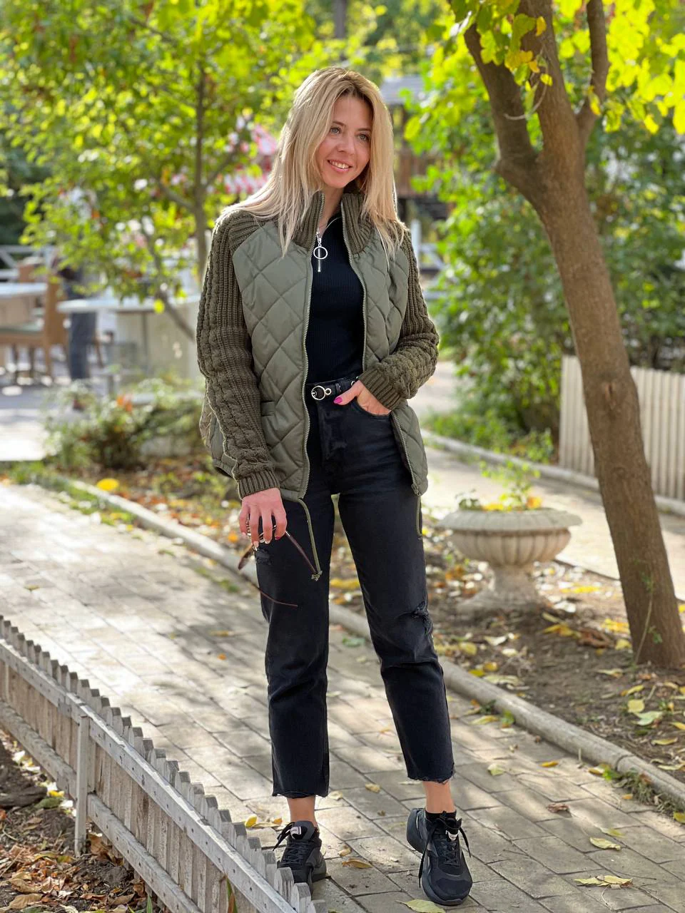 Katrin | Patchwork Jacke mit Stehkragen - Image 6