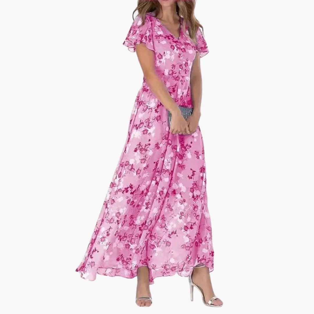 Kaylee | Maxi-Kleid mit Floral-Design und Flatterärmeln - Image 4