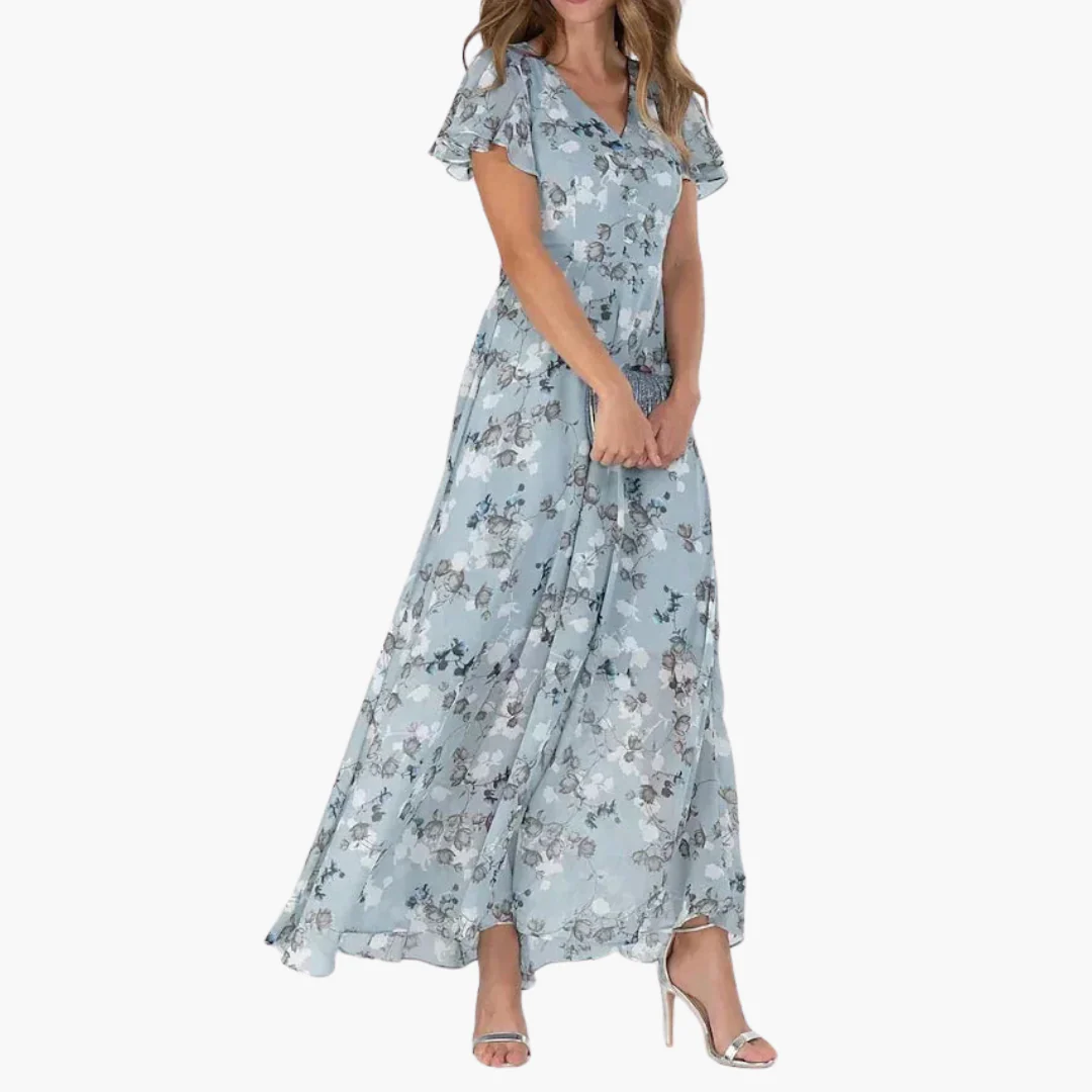 Kaylee | Maxi-Kleid mit Floral-Design und Flatterärmeln - Image 5