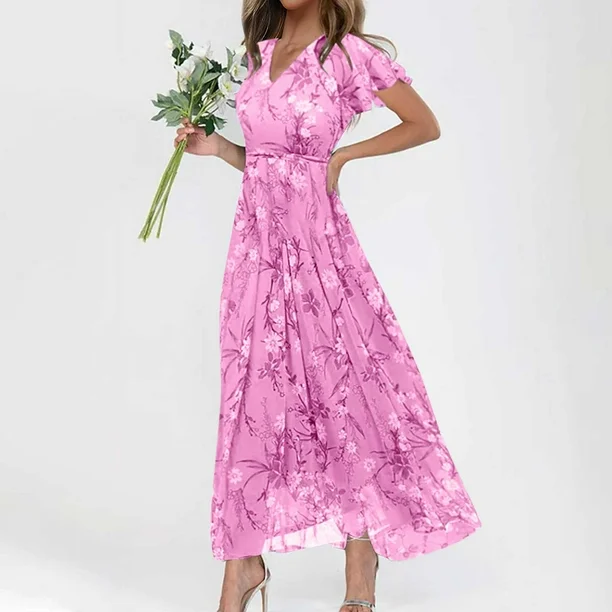 Kaylee | Maxi-Kleid mit Floral-Design und Flatterärmeln - Image 7
