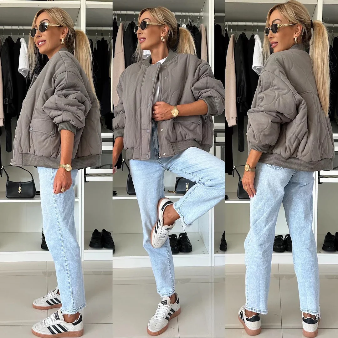 Keira | Gestepptes Oversize-Bomberjacke - Image 2