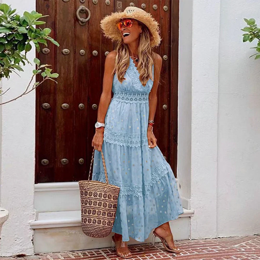 Kenra – Boho-Chic-Maxikleid mit Punkten - Image 2