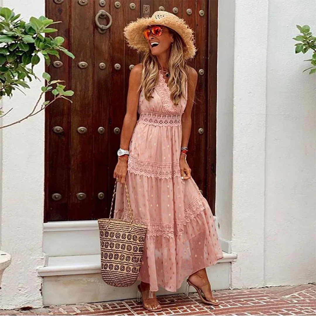 Kenra – Boho-Chic-Maxikleid mit Punkten - Image 3