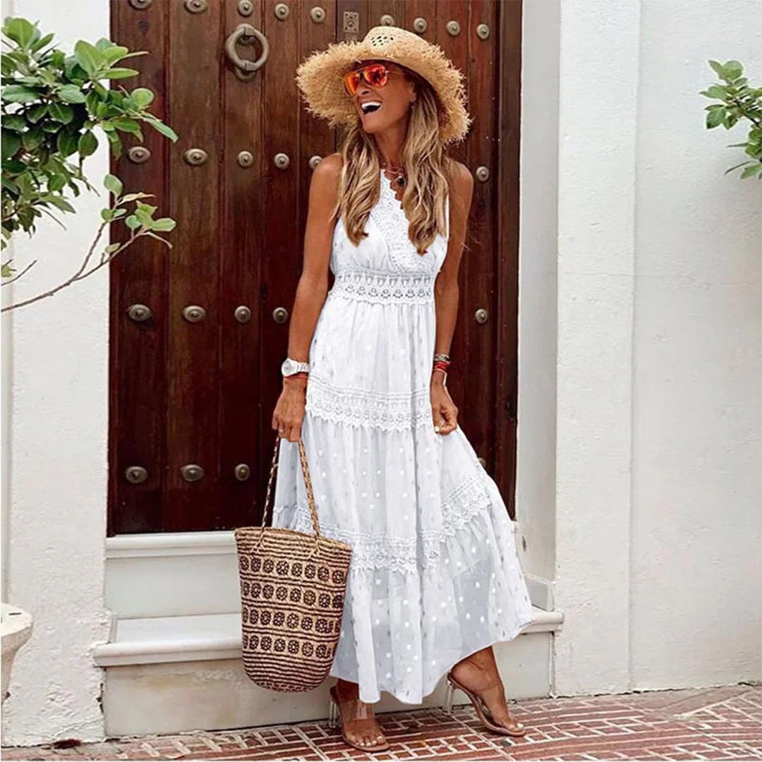 Kenra – Boho-Chic-Maxikleid mit Punkten - Image 4