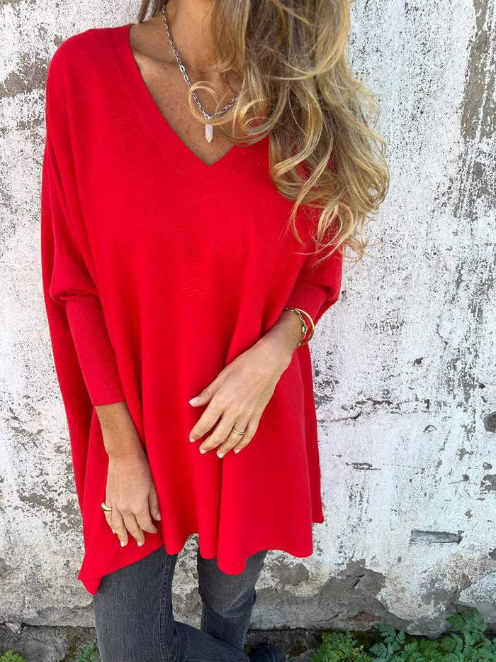 Kira | Oversized-Pullover mit entspanntem V-Ausschnitt - Image 7