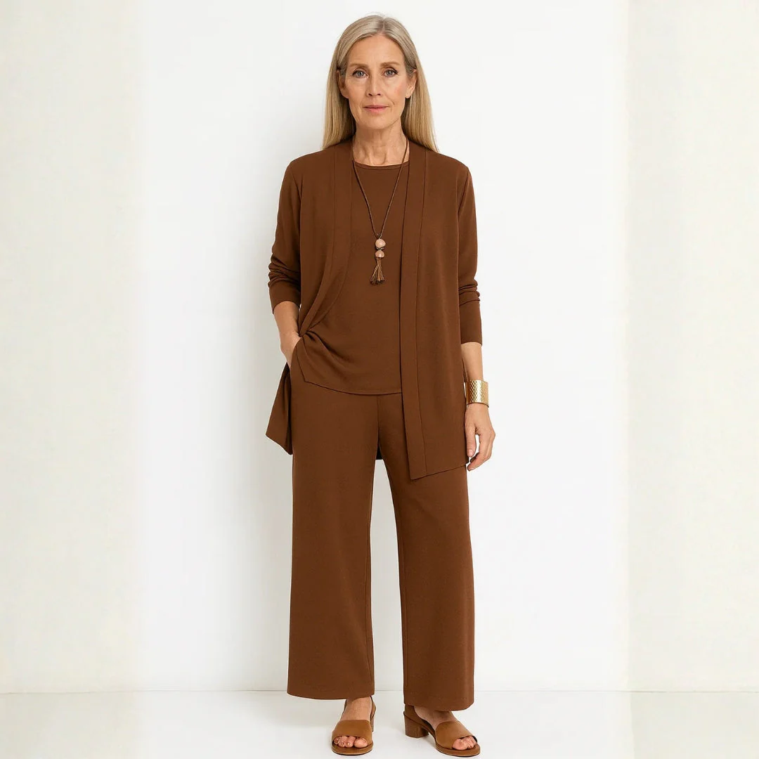 Kirsten | Damen Minimalistisches Dreiteiliges Lounge Set - Image 5