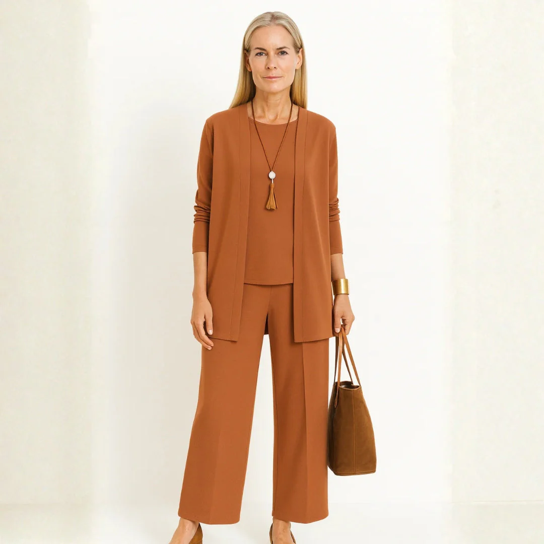Kirsten | Damen Minimalistisches Dreiteiliges Lounge Set - Image 8