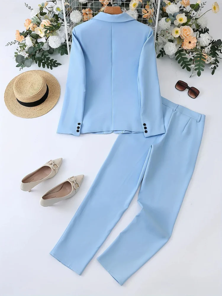 Klassisch eleganter Anzug für Damen | Hose und Blazer - Image 3