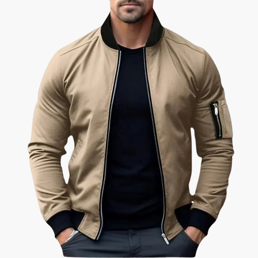 Klassische Bomberjacke für Männer - Reißverschluss und Stil - Image 3
