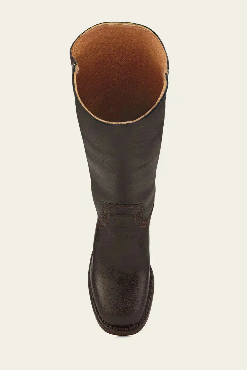 Klassische Damen-Lederstiefel mit Blockabsatz – Robustes, handgefertigtes Design für zeitlosen Stil - Image 3