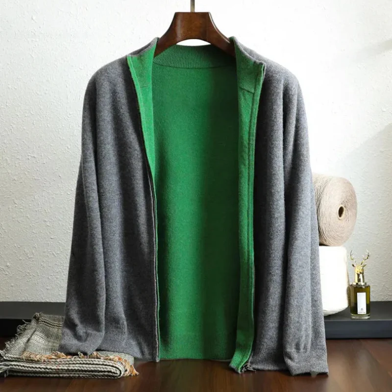 Klassische Herrenjacke mit Reißverschluss | Herbst - Image 3