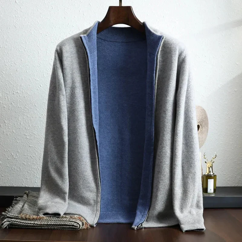 Klassische Herrenjacke mit Reißverschluss | Herbst - Image 6