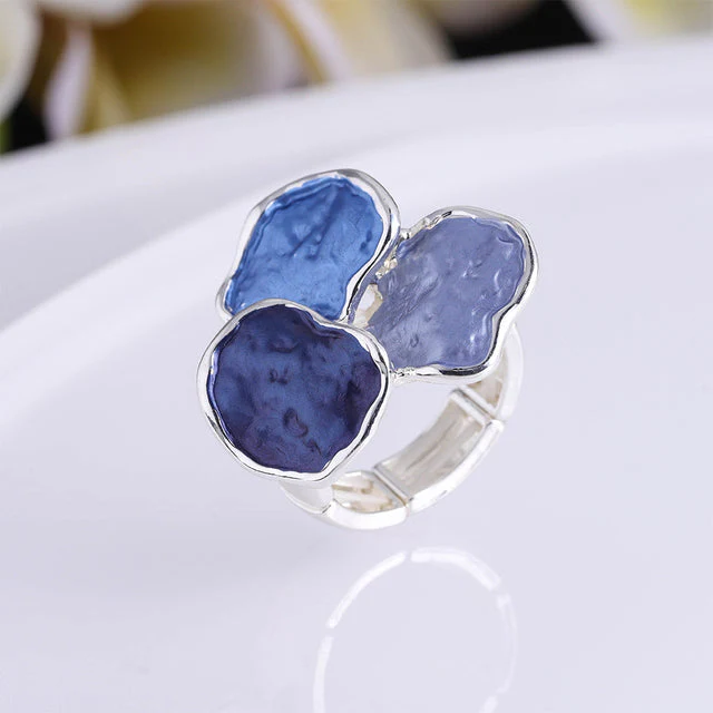 Klassische Kreis Emaille Ring - Image 2