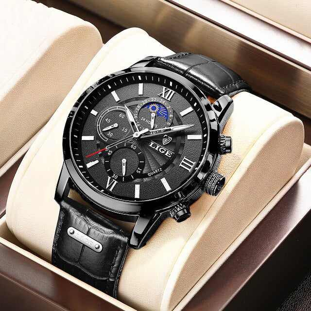 Klassische Lederarmbanduhr - Image 5