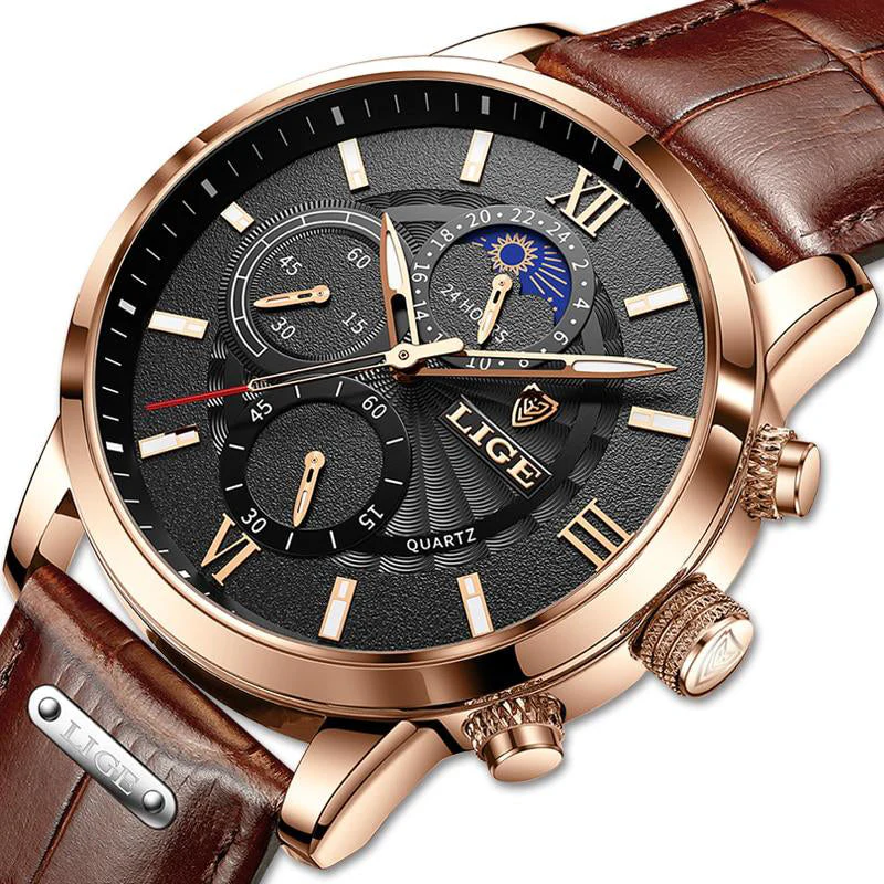Klassische Lederarmbanduhr - Image 8