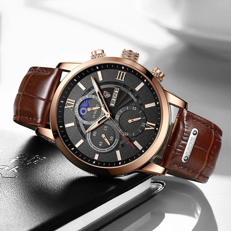 Klassische Lederarmbanduhr - Image 9