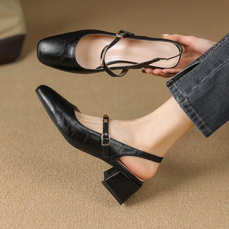 Klassische Mary Jane Dirndl Schuhe Für Damen | Mittlerer Blockabsatz - Image 3