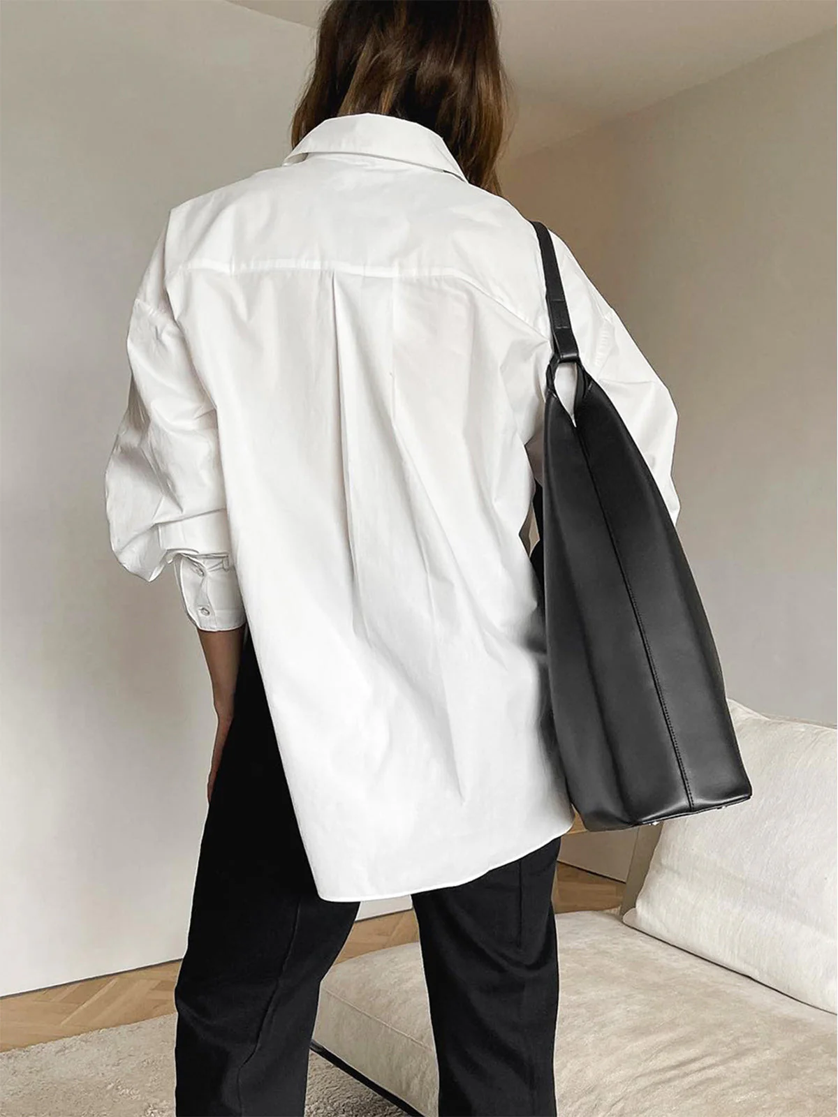 Klassische Oversized Damenbluse – Zeitlos, Vielseitig & Minimalistisch - Image 2