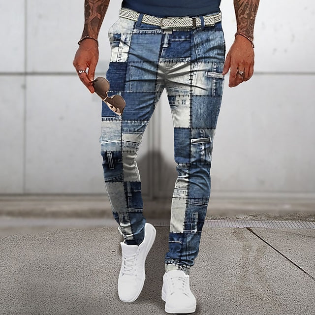 Klassische Patchwork-Sommerhosen für Männer - Tristano - Image 2