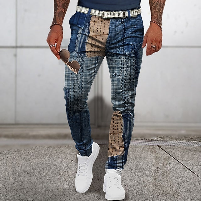 Klassische Patchwork-Sommerhosen für Männer - Tristano - Image 5