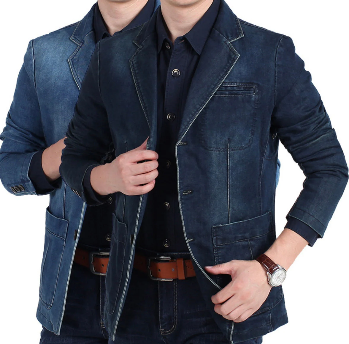 Klassischer Blazer mit Revers für Herren - Image 6