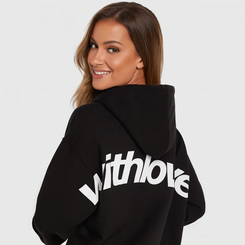 Klassischer Hoodie mit Print – Weiche Baumwollmischung – Lässig & Bequem