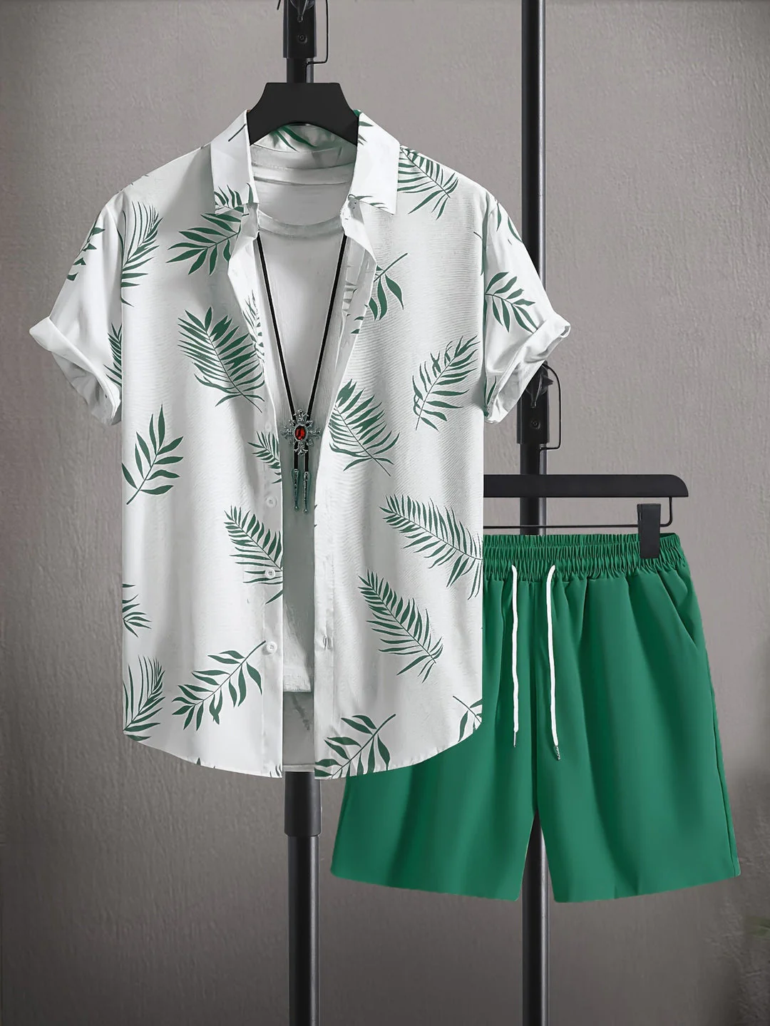 Klassisches Hemd & Shorts Sommer-Set für Männer - Fabianus - Image 4