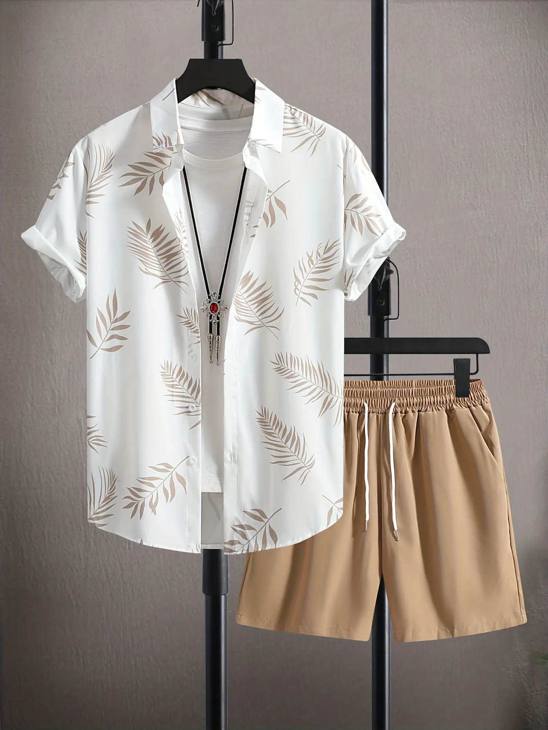 Klassisches Hemd & Shorts Sommer-Set für Männer - Fabianus - Image 6