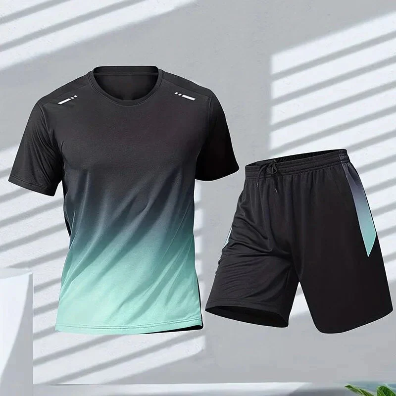 Klassisches Herren-Turnhemd & Shorts-Set | Sportlich - Image 2