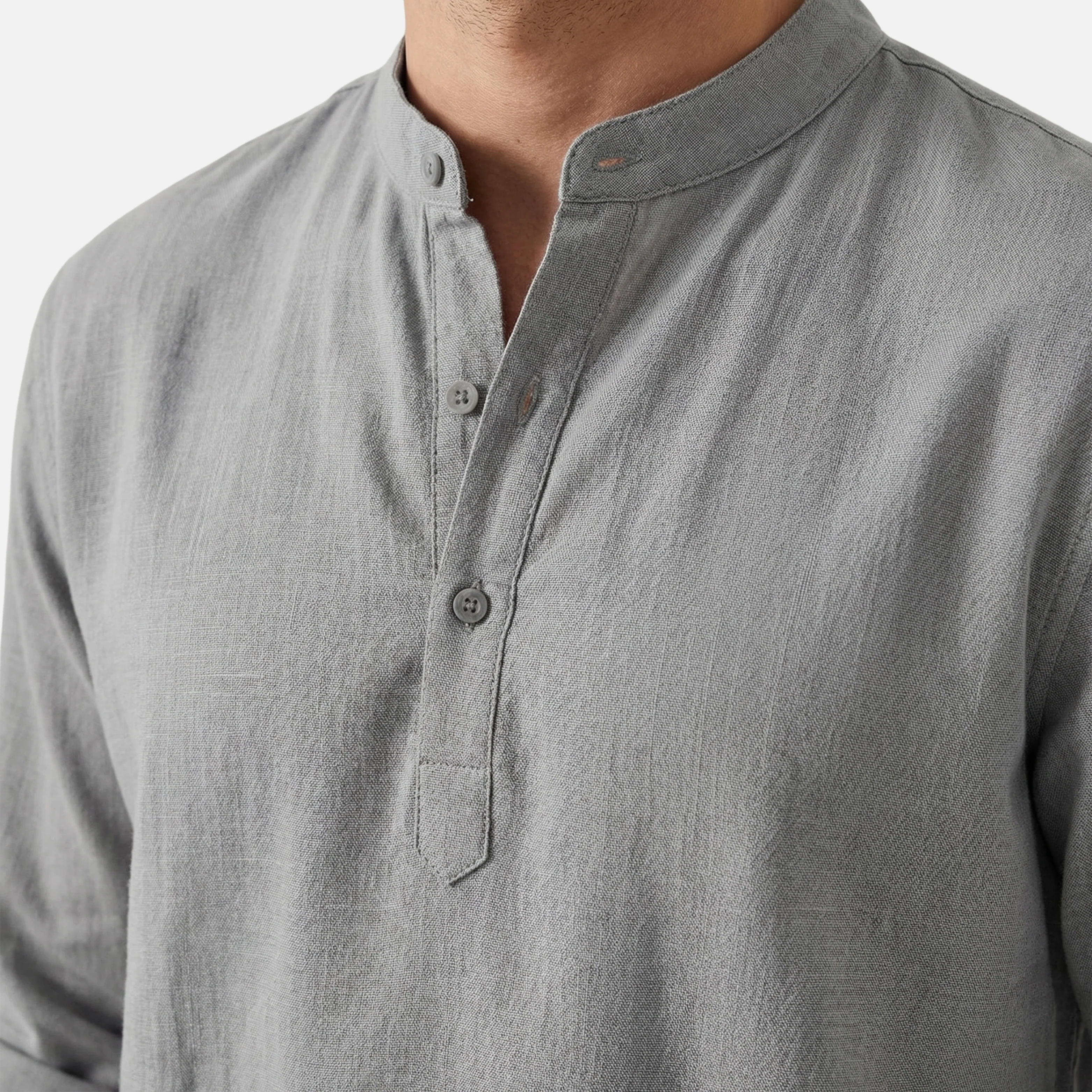 Alexander | Herren Klassisches Langarm Polo Chino-Kragen – Langarm Polo Herren - Image 5