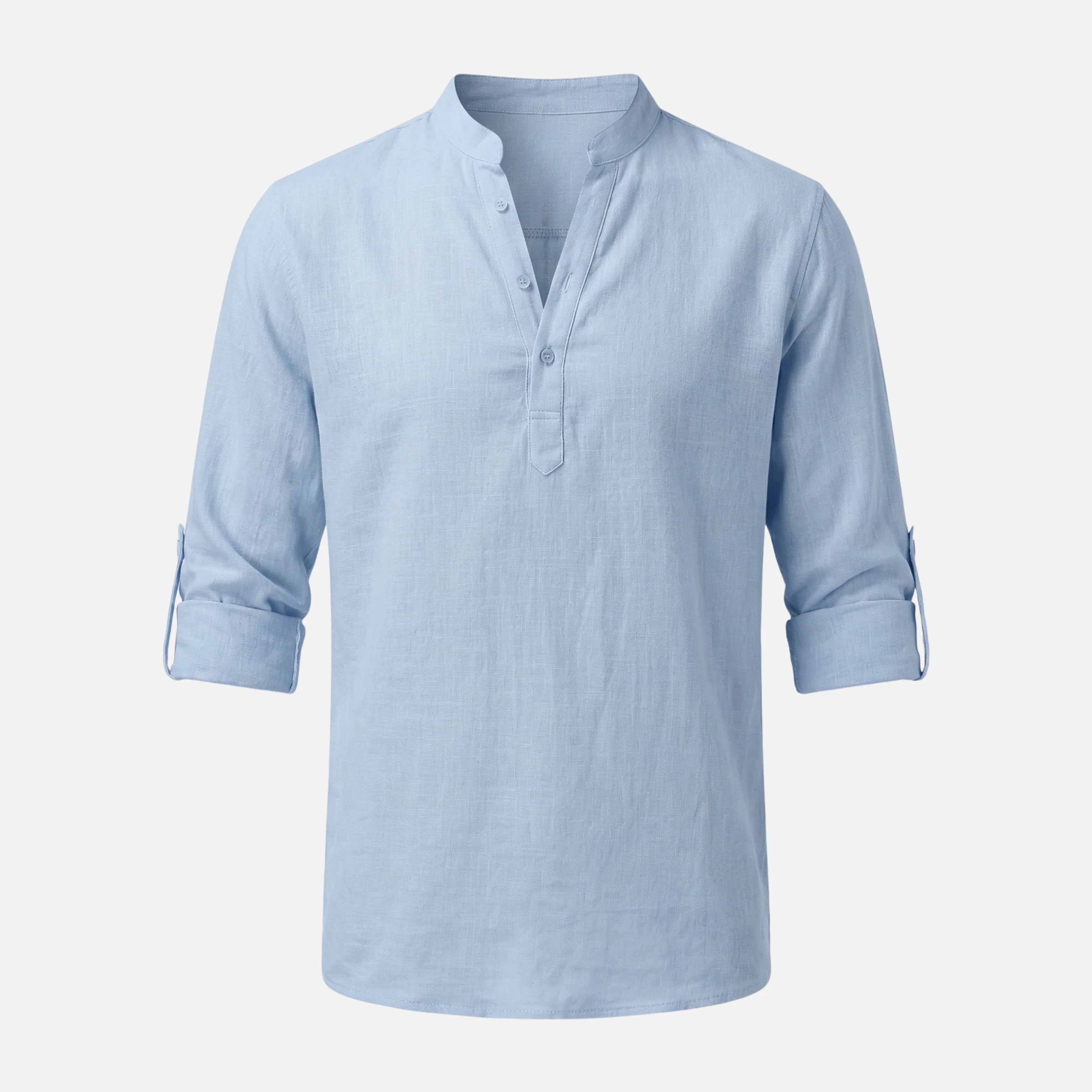 Alexander | Herren Klassisches Langarm Polo Chino-Kragen – Langarm Polo Herren - Image 8