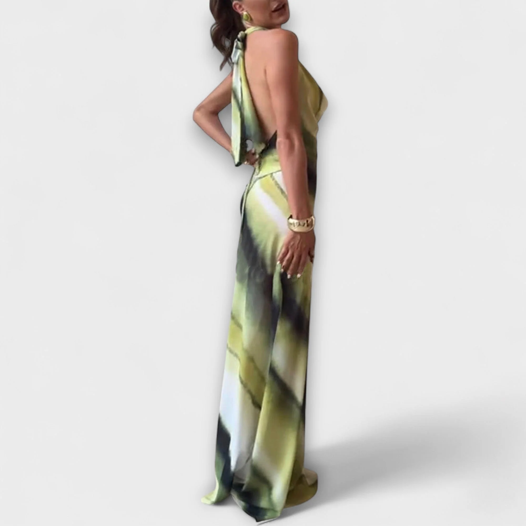 Klassisches Maxikleid mit Tie-Dye Gradient - Image 3