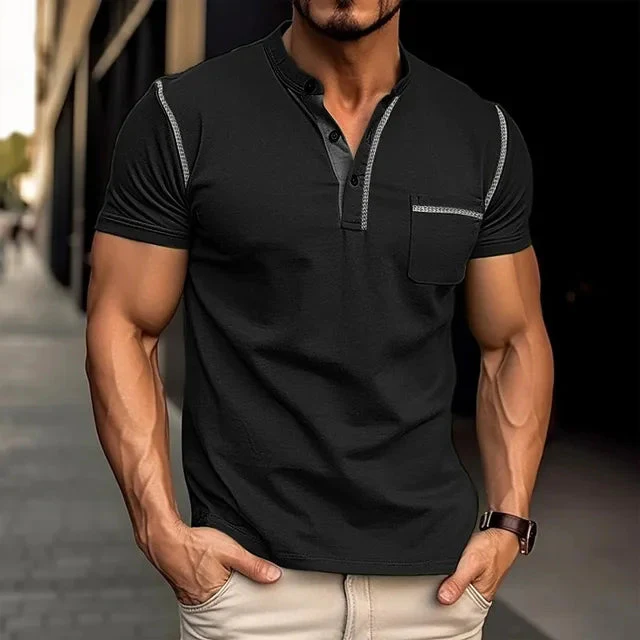 Klassisches Sommer-Poloshirt mit modischen Nähten - Holger - Image 2