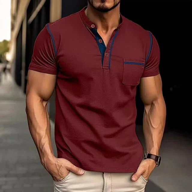 Klassisches Sommer-Poloshirt mit modischen Nähten - Holger - Image 3
