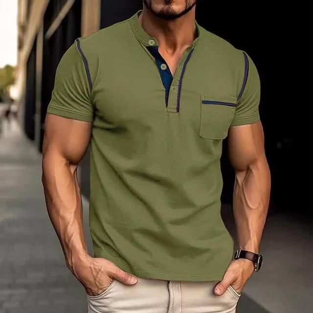 Klassisches Sommer-Poloshirt mit modischen Nähten - Holger - Image 4