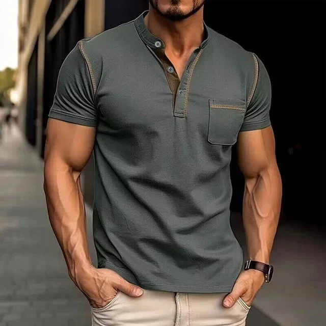 Klassisches Sommer-Poloshirt mit modischen Nähten - Holger - Image 6
