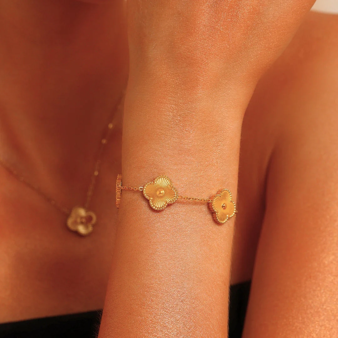 KLEEBLATT DELUXE ARMBAND | GOLD - Image 4
