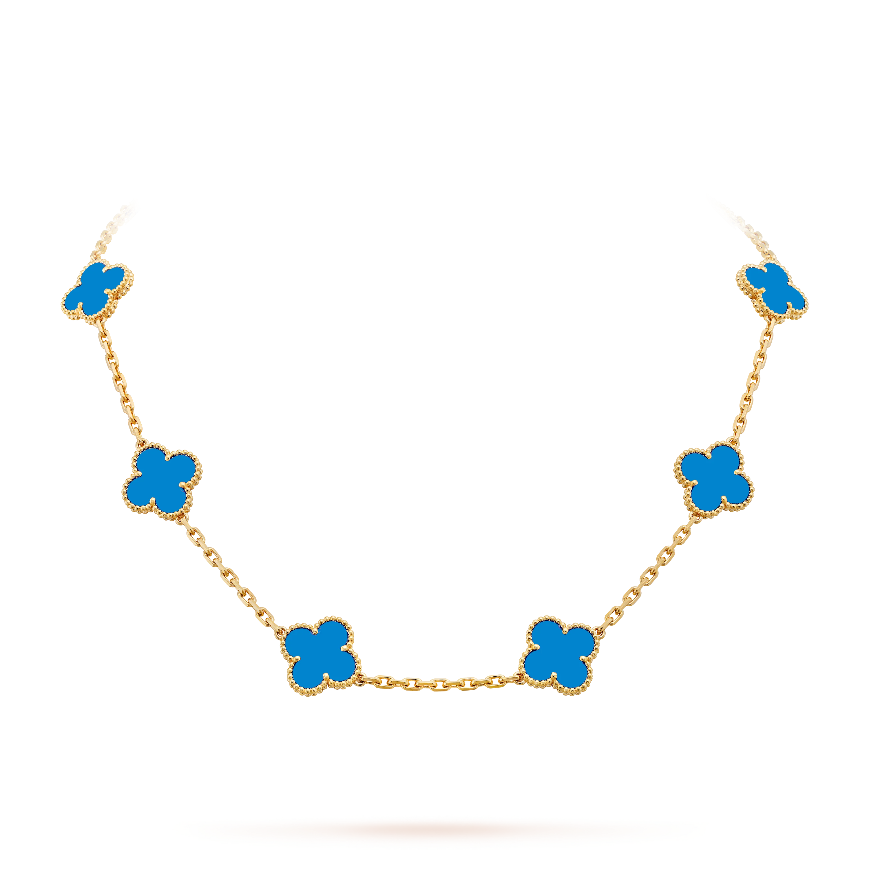 KLEEBLATT HALSKETTE 10 | ROYAL BLAU - Image 3