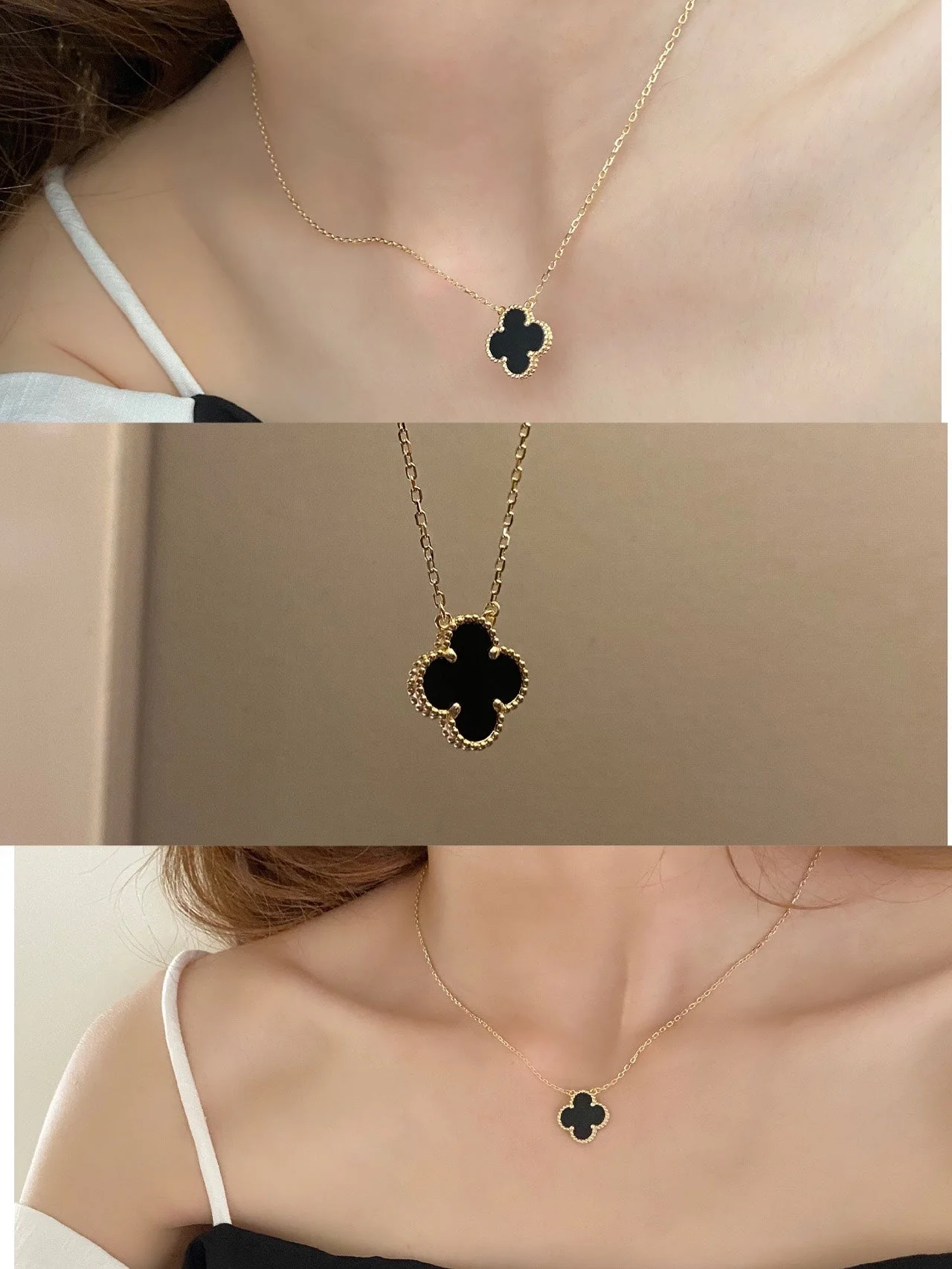 KLEEBLATT HALSKETTE | ONYX - Image 3