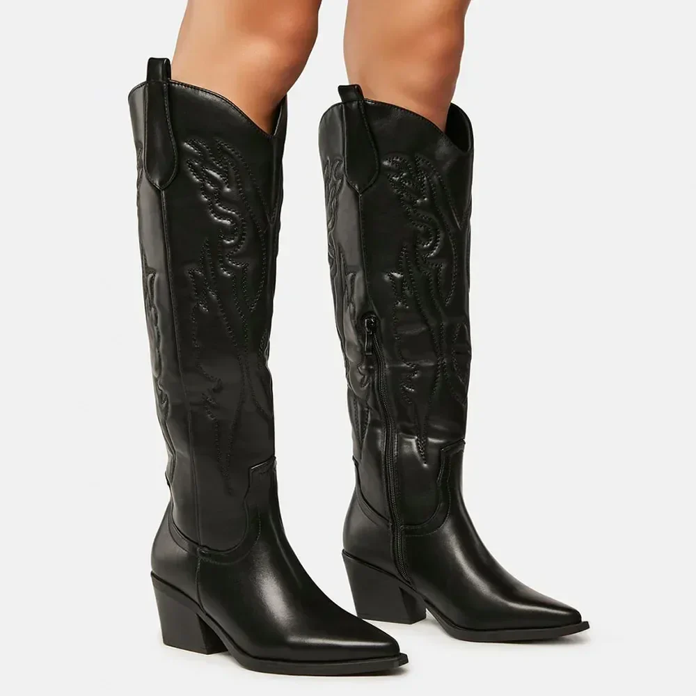 Kniehohe Cowboystiefel für Damen | Klassisch - Image 2