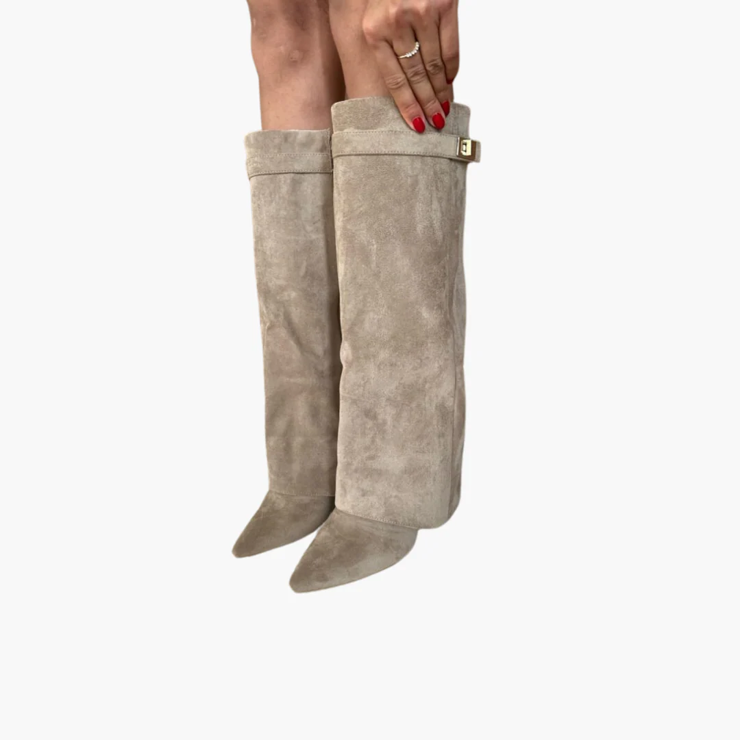 Kniehohe Damenstiefel mit Schnalle - Elegante Stiefel - Image 3
