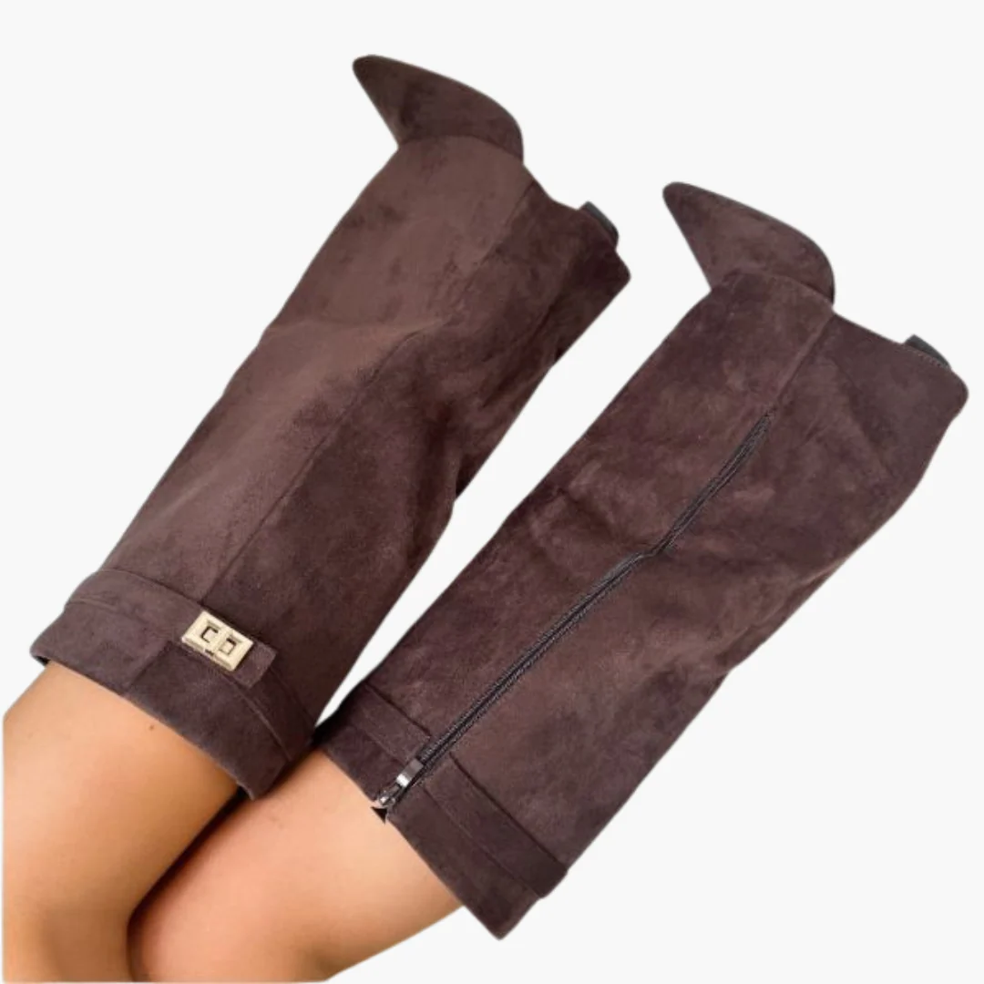 Kniehohe Damenstiefel mit Schnalle - Elegante Stiefel - Image 7