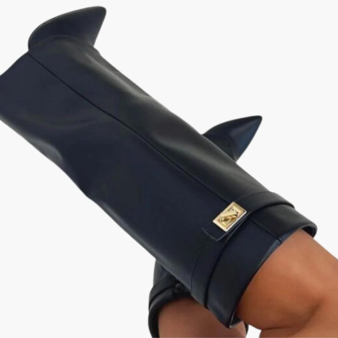 Kniehohe Damenstiefel mit Schnalle - Elegante Stiefel - Image 8