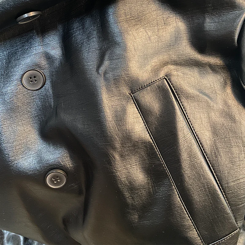 Knielanger, zweireihiger Trenchcoat für Herren - Image 4