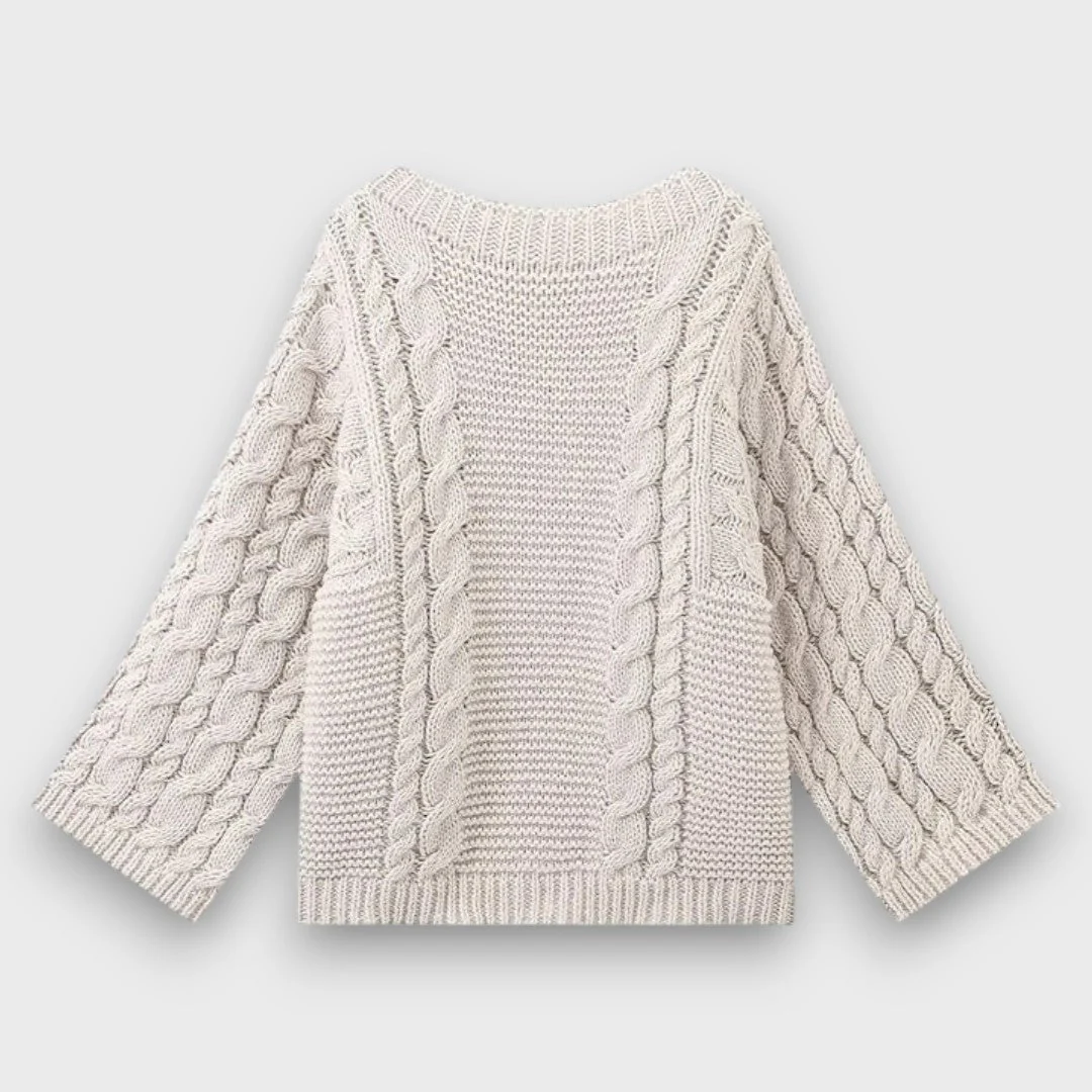 Knita – Grobstrickpullover mit Zopfmuster - Image 2