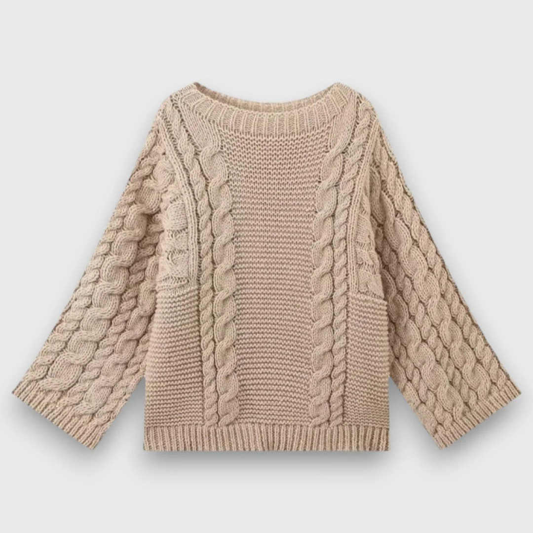 Knita – Grobstrickpullover mit Zopfmuster - Image 7
